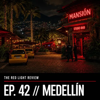 Episode 42 cover: Bogotá & Medellín — La Candelaria, Parque Lleras, Prepago Culture